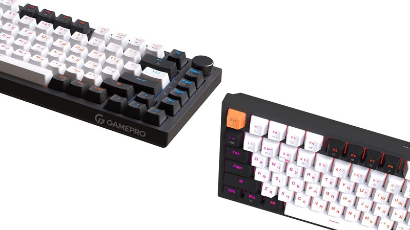 Клавиатура беспроводная GamePro Asgard Valhalla QLAB Sakura Switch Black (MK160-B-QS-PRO)