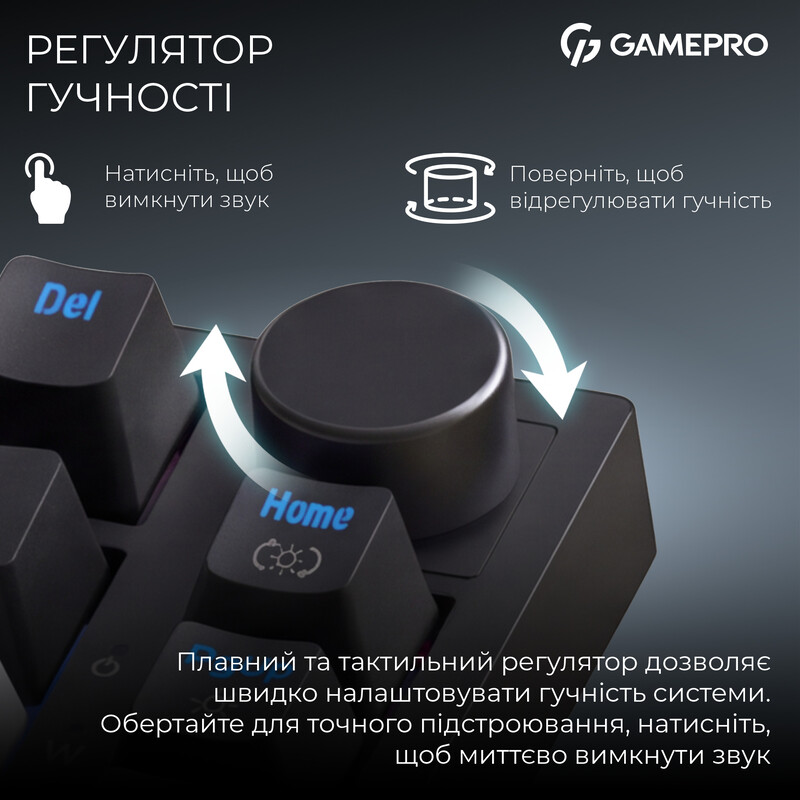 Клавиатура беспроводная GamePro Asgard Valhalla QLAB Sakura Switch Black (MK160-B-QS-PRO)