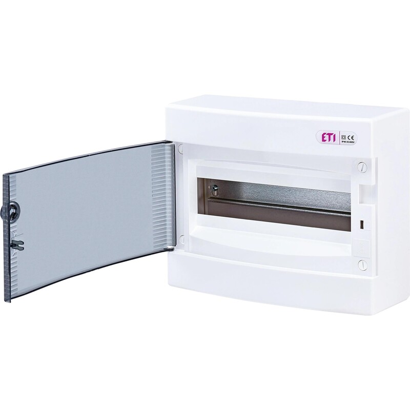 Розподільний щит ETI ECT 12PT (12 модулів прозорі дверцята) (1101001)