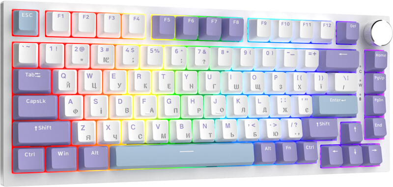Клавіатура Ajazz AK820 Sea Salt Switch White USB-C (AK820-SS-PWB)