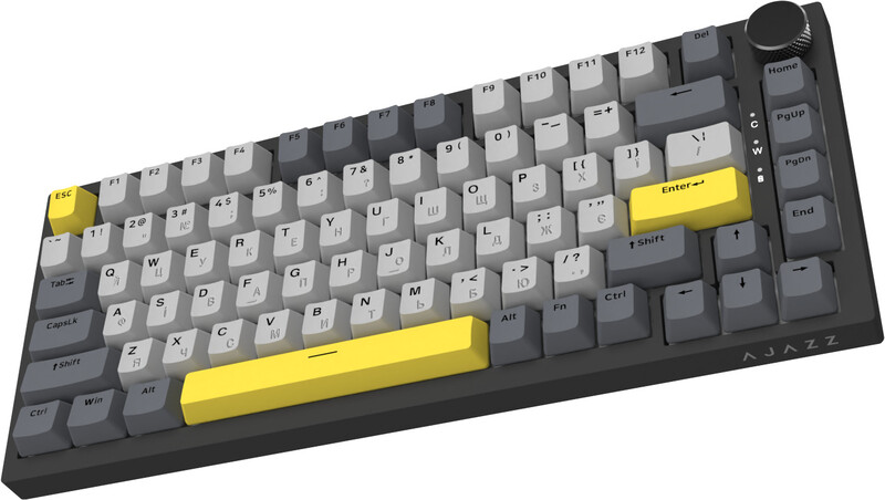 Клавіатура Ajazz AK820 Sea Salt Switch Black USB-C (AK820-SS-BGY)