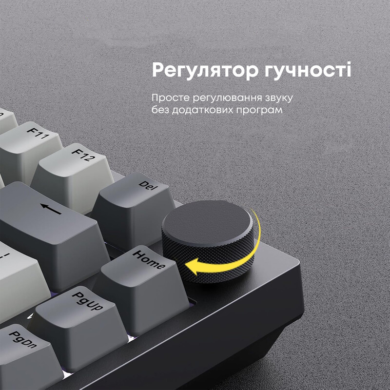 Клавіатура Ajazz AK820 Sea Salt Switch Black USB-C (AK820-SS-BGY)