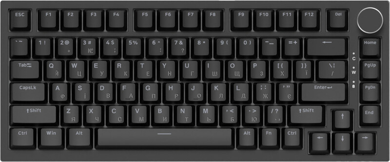 Клавіатура Ajazz AK820 Red Switch Black USB-C (AK820-R-B)