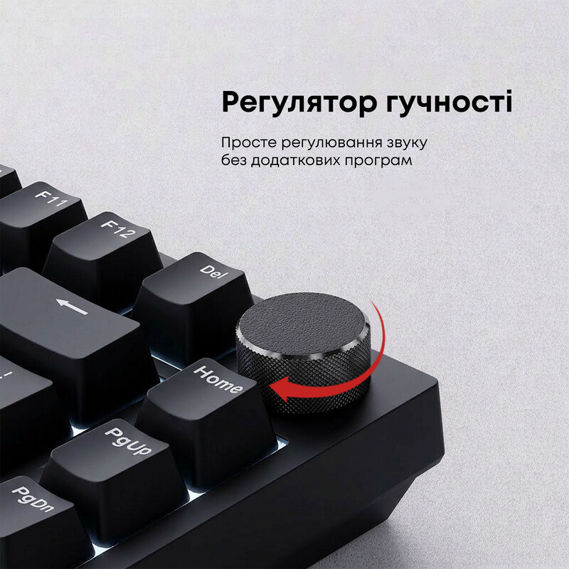Клавіатура Ajazz AK820 Red Switch Black USB-C (AK820-R-B)