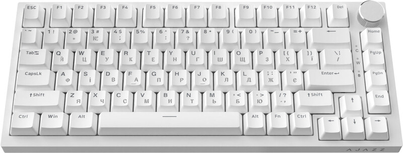 Клавіатура Ajazz AK820 Red Switch White USB-C (AK820-R-W)