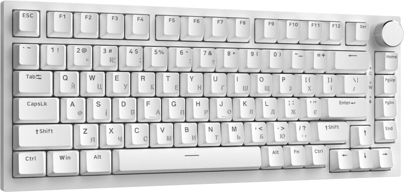 Клавіатура Ajazz AK820 Red Switch White USB-C (AK820-R-W)