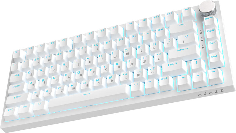 Клавіатура Ajazz AK820 Red Switch White USB-C (AK820-R-W)