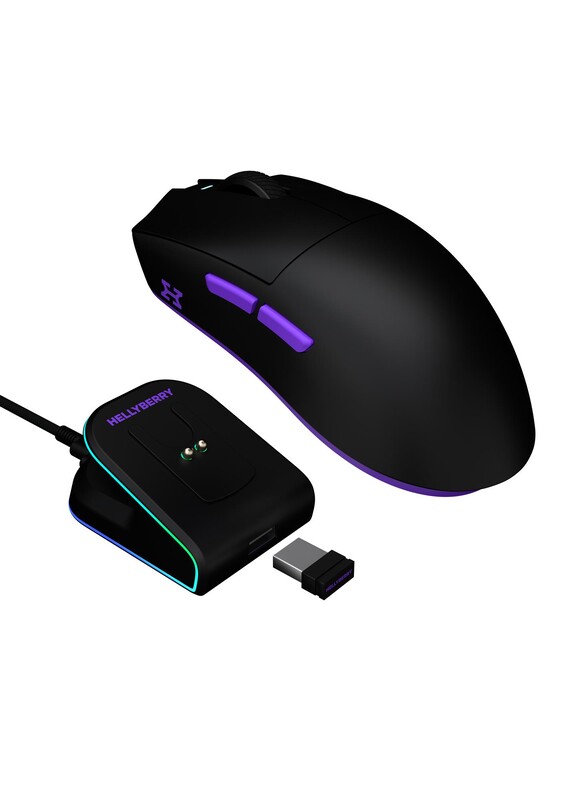Миша бездротова Hator Hellyberry HM47 Wireless Black/Violet (HM47_black_violet)