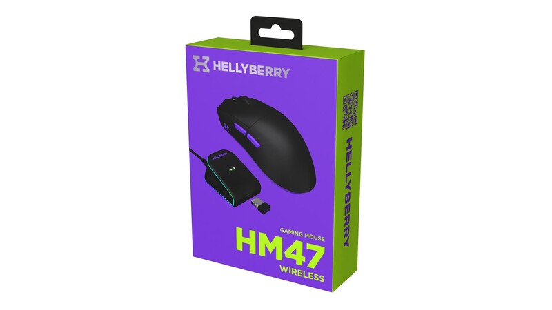 Миша бездротова Hator Hellyberry HM47 Wireless Black/Violet (HM47_black_violet)