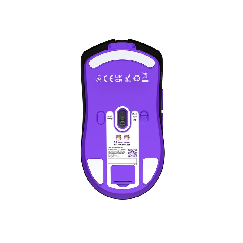 Миша бездротова Hator Hellyberry HM47 Wireless Black/Violet (HM47_black_violet)