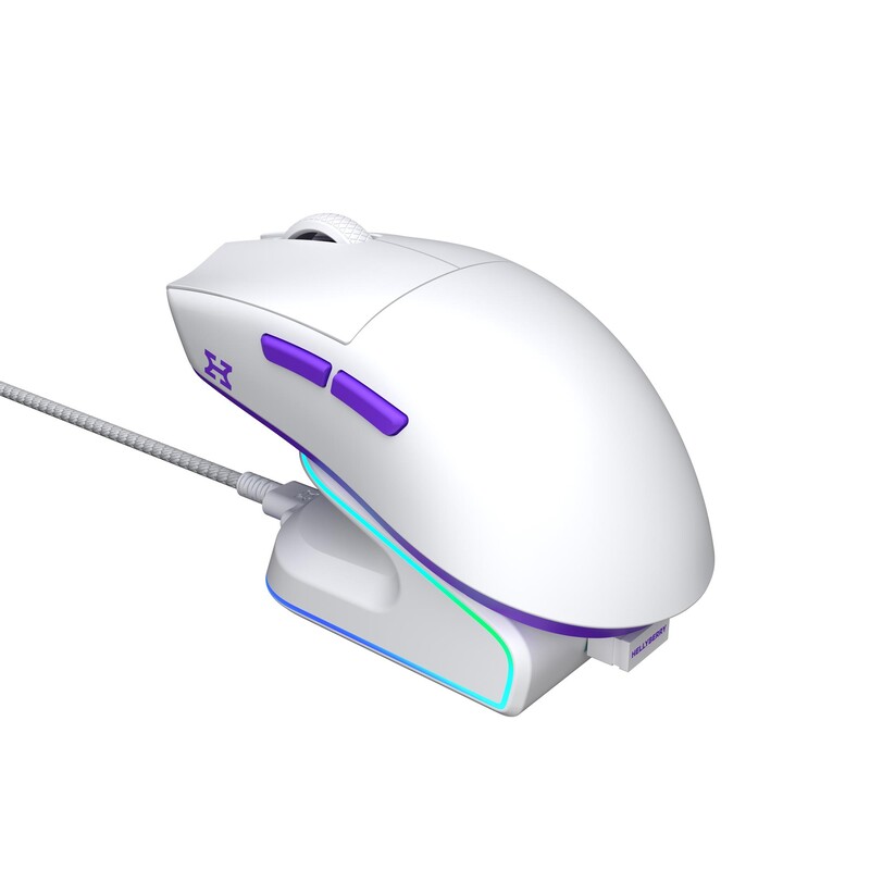 Мышь беспроводная Hator Hellyberry HM47 Wireless White/Violet (HM47_white_violet)