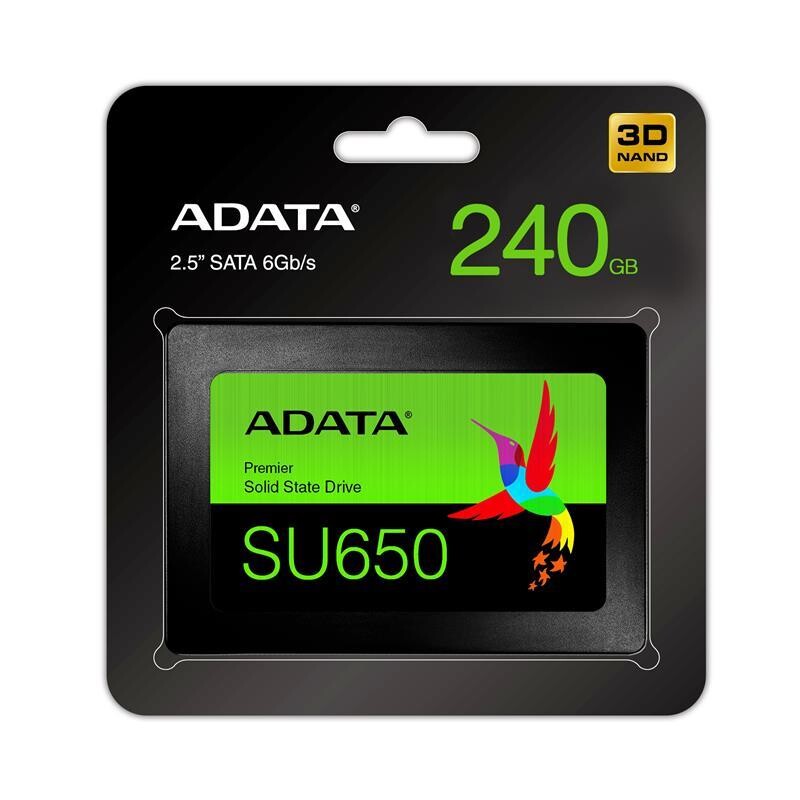 Накопитель SSD  240GB A-Data Ultimate SU650 2.5" SATAIII 3D TLC (ASU650SS-240GT-R)