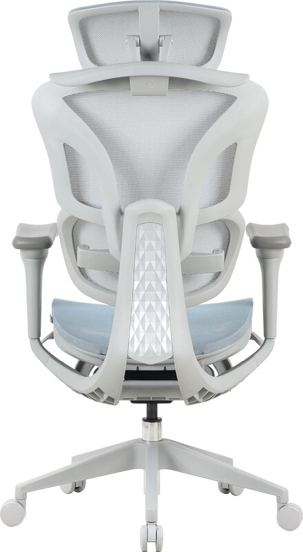 Крісло офісне OfficePro Elite OC950GLB Gray/Light Blue
