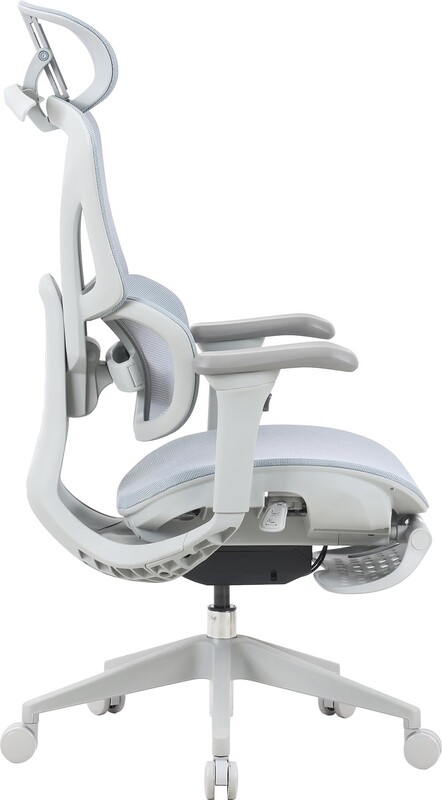 Крісло офісне OfficePro Elite OC950GLB Gray/Light Blue