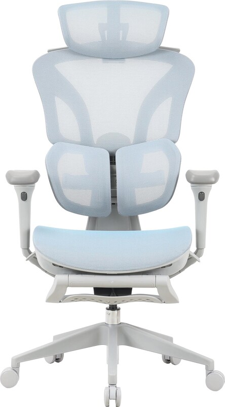 Крісло офісне OfficePro Elite OC950GLB Gray/Light Blue