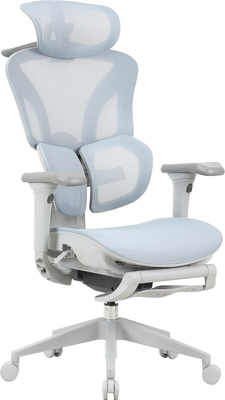 Крісло офісне OfficePro Elite OC950GLB Gray/Light Blue