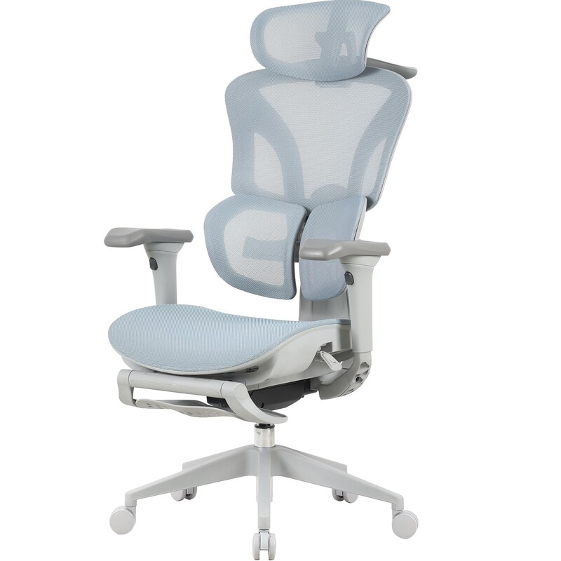 Крісло офісне OfficePro Elite OC950GLB Gray/Light Blue
