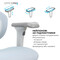 Фото - Крісло офісне OfficePro Elite OC950GLB Gray/Light Blue | click.ua