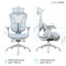 Фото - Крісло офісне OfficePro Elite OC950GLB Gray/Light Blue | click.ua