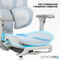 Фото - Крісло офісне OfficePro Elite OC950GLB Gray/Light Blue | click.ua