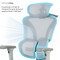 Фото - Крісло офісне OfficePro Elite OC950GLB Gray/Light Blue | click.ua