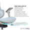 Фото - Крісло офісне OfficePro Elite OC950GLB Gray/Light Blue | click.ua