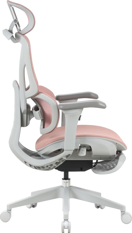 Крісло офісне OfficePro Elite OC950GLP Gray/Light Pink