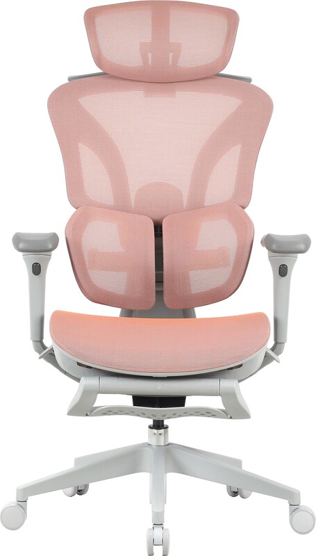 Крісло офісне OfficePro Elite OC950GLP Gray/Light Pink