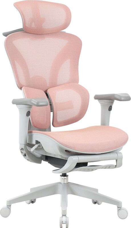 Крісло офісне OfficePro Elite OC950GLP Gray/Light Pink
