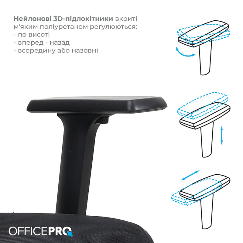Крісло офісне OfficePro Fusion OC577B Black