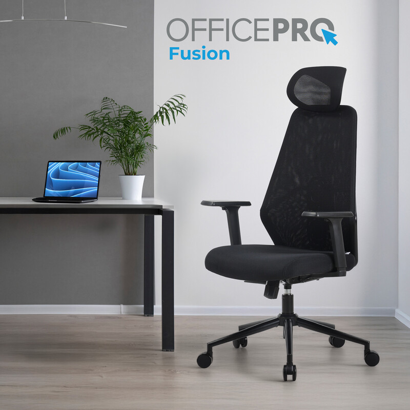 Крісло офісне OfficePro Fusion OC577B Black