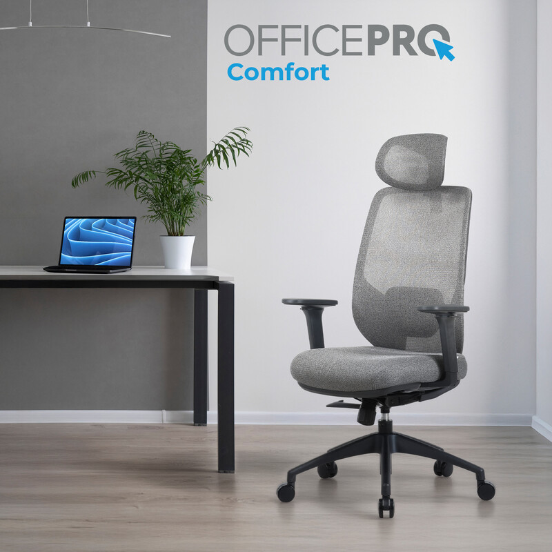 Крісло офісне OfficePro Comfort OC524G Gray