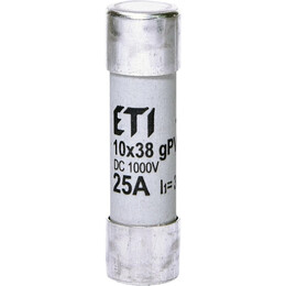 Запобіжник ETI CH 10x38 gPV 25A 1000V DC (30kA) (2625139)