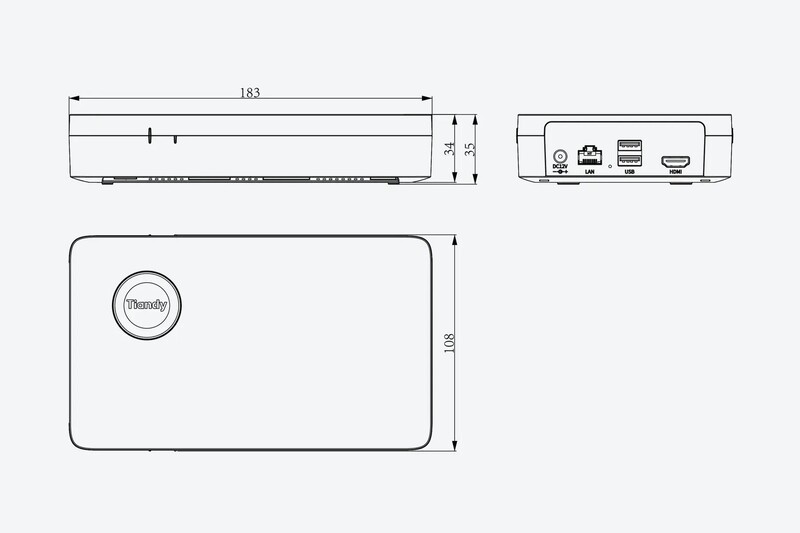 Відеореєстратор Tiandy TC-R3105 Spec: I/B/L/S