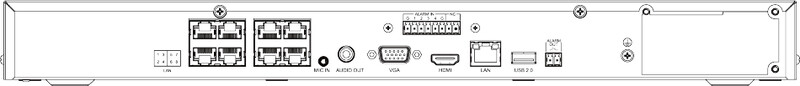 Видеорегистратор Tiandy TC-R3210 Spec: I/B/P8/K/V3.1