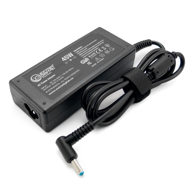 Блок живлення Extradigital для ноутбука HP 19V 2.31A 45W 4.5х3.0мм + каб. живл. (PSH3862)
