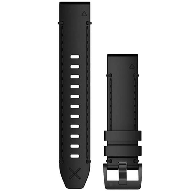 Ремінець Garmin QuickFit 22mm для Garmin Marq Black Leather (010-12738-19)