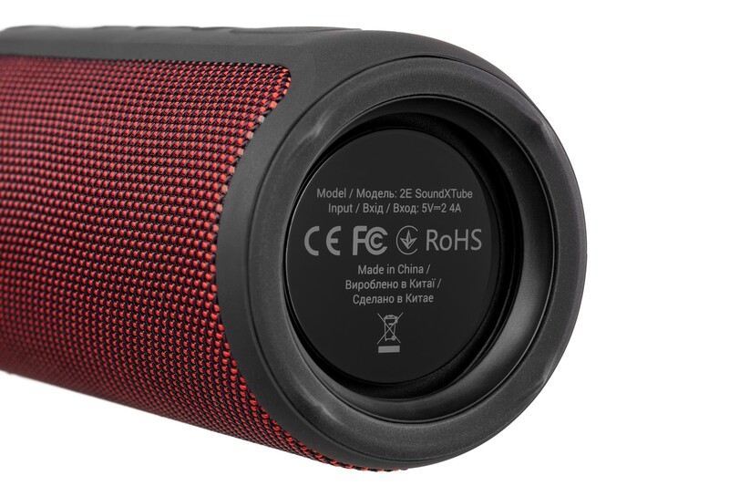 Акустична система 2E SoundXTube TWS MP3 Wireless Waterproof Red (2E-BSSXTWRD)
