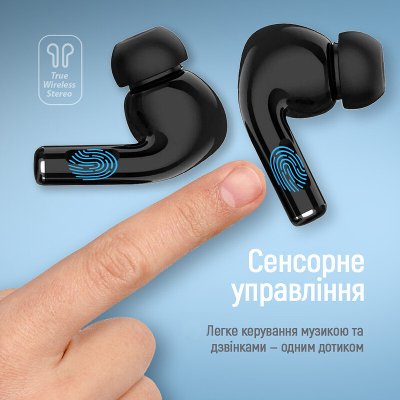 Bluetooth-гарнитура СolorWay Slim TWS-5 Earbuds Black (CW-TWS5BK)