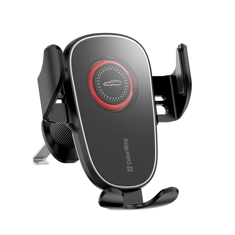 Тримач автомобільний СolorWay ClampSnap Holder Black (CW-CHMH19-BK)