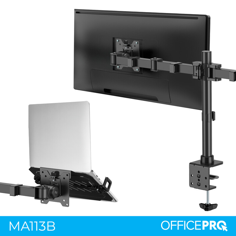 Кронштейн OfficePro MA113B 17-49" Black (VESA100х100)