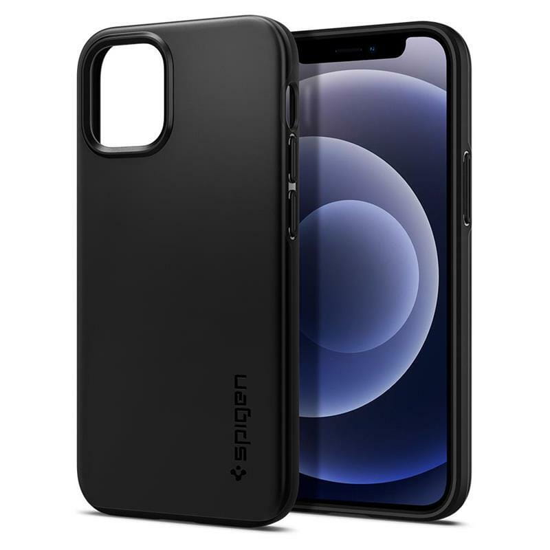 Чохол-накладка Spigen Thin Fit для Apple iPhone 12 Mini Black (ACS01739)