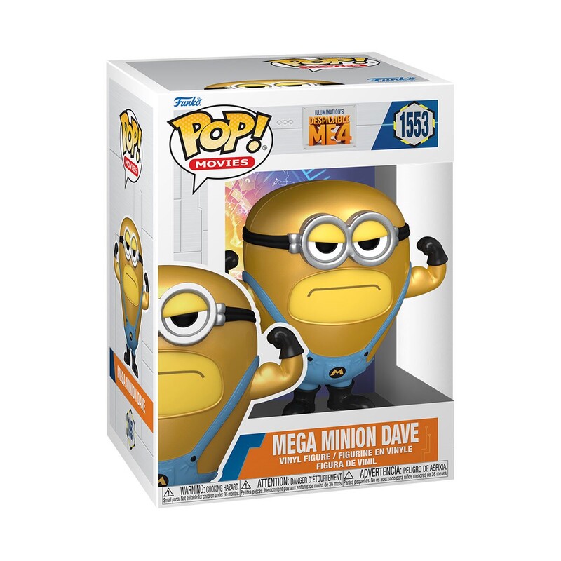 Коллекционная фигурка Funko POP Movies: Despicable Me 4 - Mega Minion Dave (5908305248354)