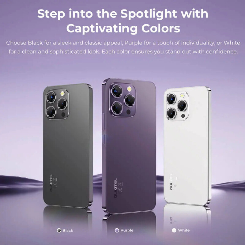 Смартфон Oukitel P1 8/256GB Purple (6931940766067)