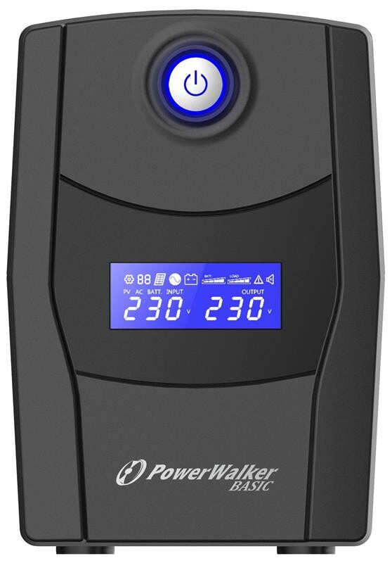 ДБЖ PowerWalker Basic VI 600 STL 600VA, 2xSchuko, USB (10121072)