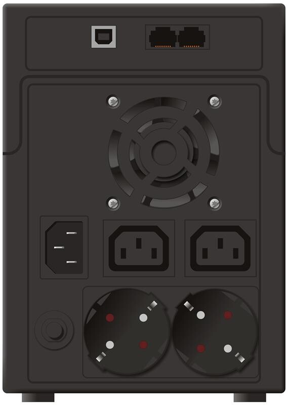 ИБП PowerWalker VI 2200 SHL 2200VA, 2xSchuko, 2xIEC, USB (10120098)