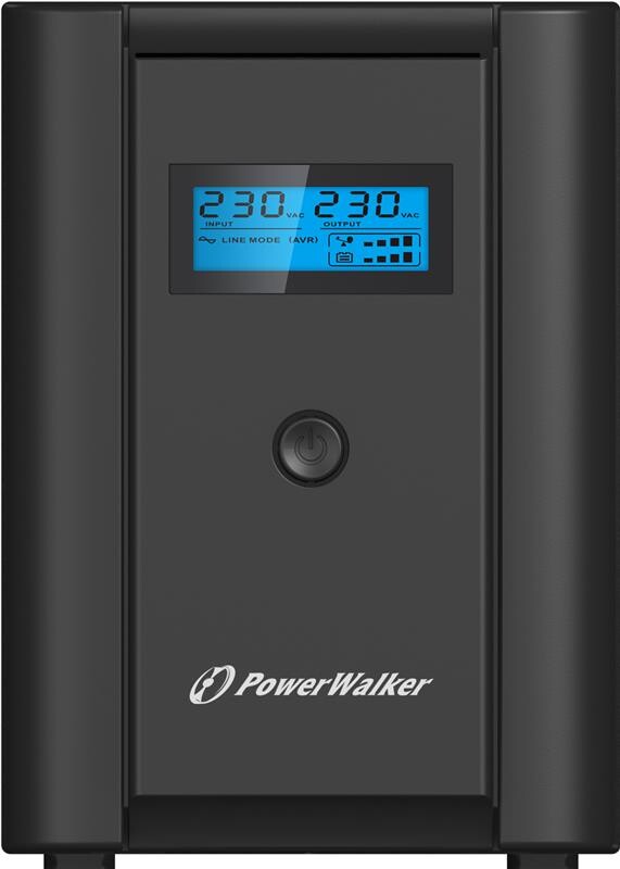 ИБП PowerWalker VI 2200 SHL 2200VA, 2xSchuko, 2xIEC, USB (10120098)