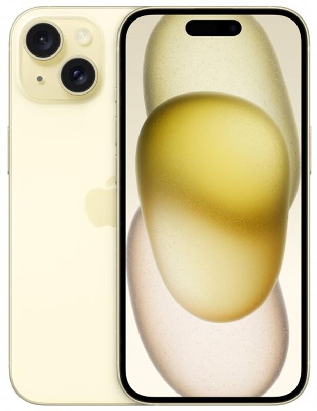 Смартфон Apple iPhone 15 256GB A3090 Yellow (MTP83RX/A)