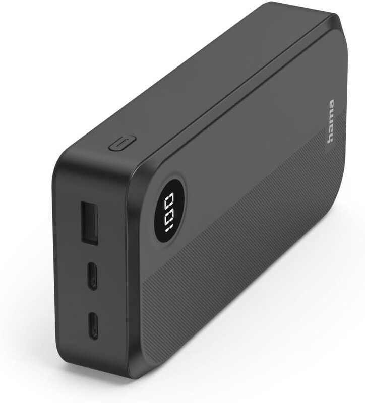 Універсальна мобільна батарея Hama 20000mAh 15W Black (00201755)
