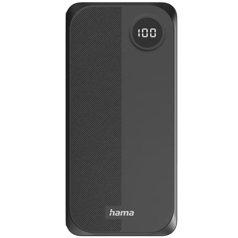 Універсальна мобільна батарея Hama 20000mAh 15W Black (00201755)